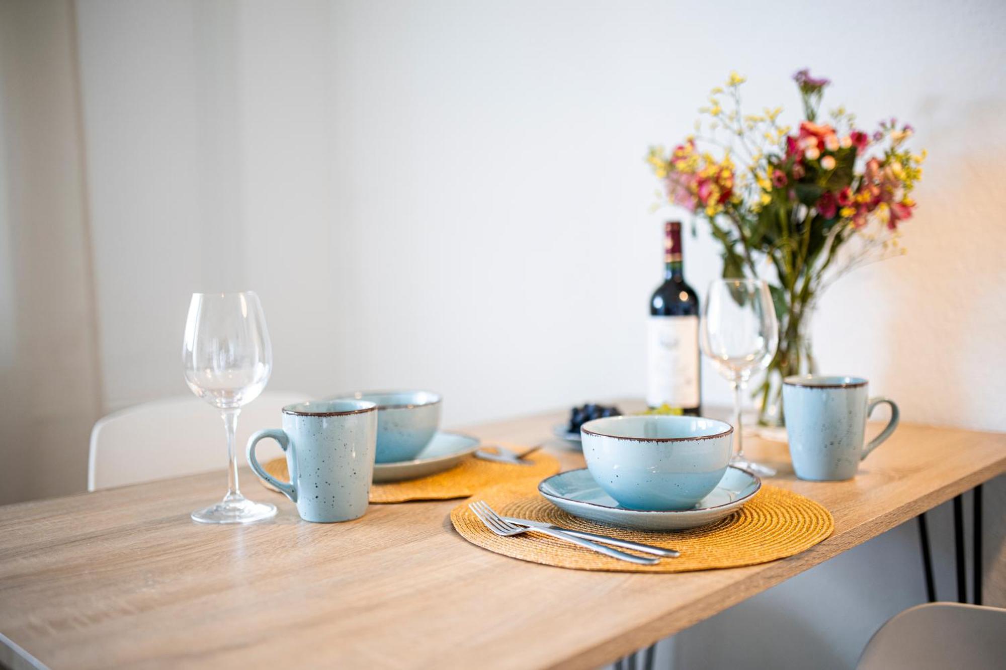 Modernes 2-Zimmer-Apartment Mit Balkon Und Netflix Jena Ngoại thất bức ảnh