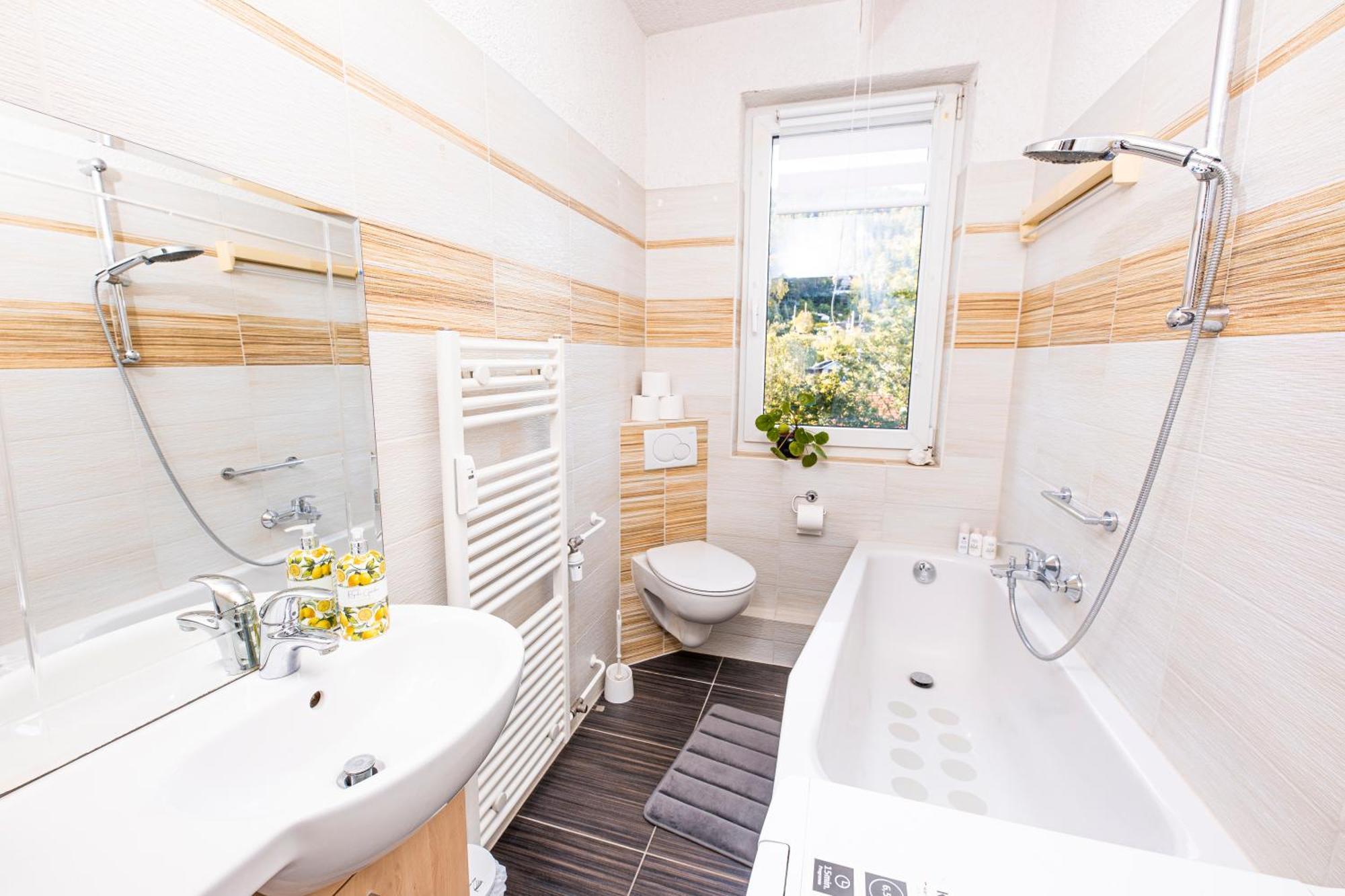 Modernes 2-Zimmer-Apartment Mit Balkon Und Netflix Jena Ngoại thất bức ảnh